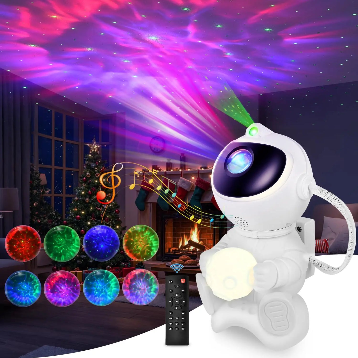 Astronaut LED Star Projector – Galaxy Night Light 🌌✨